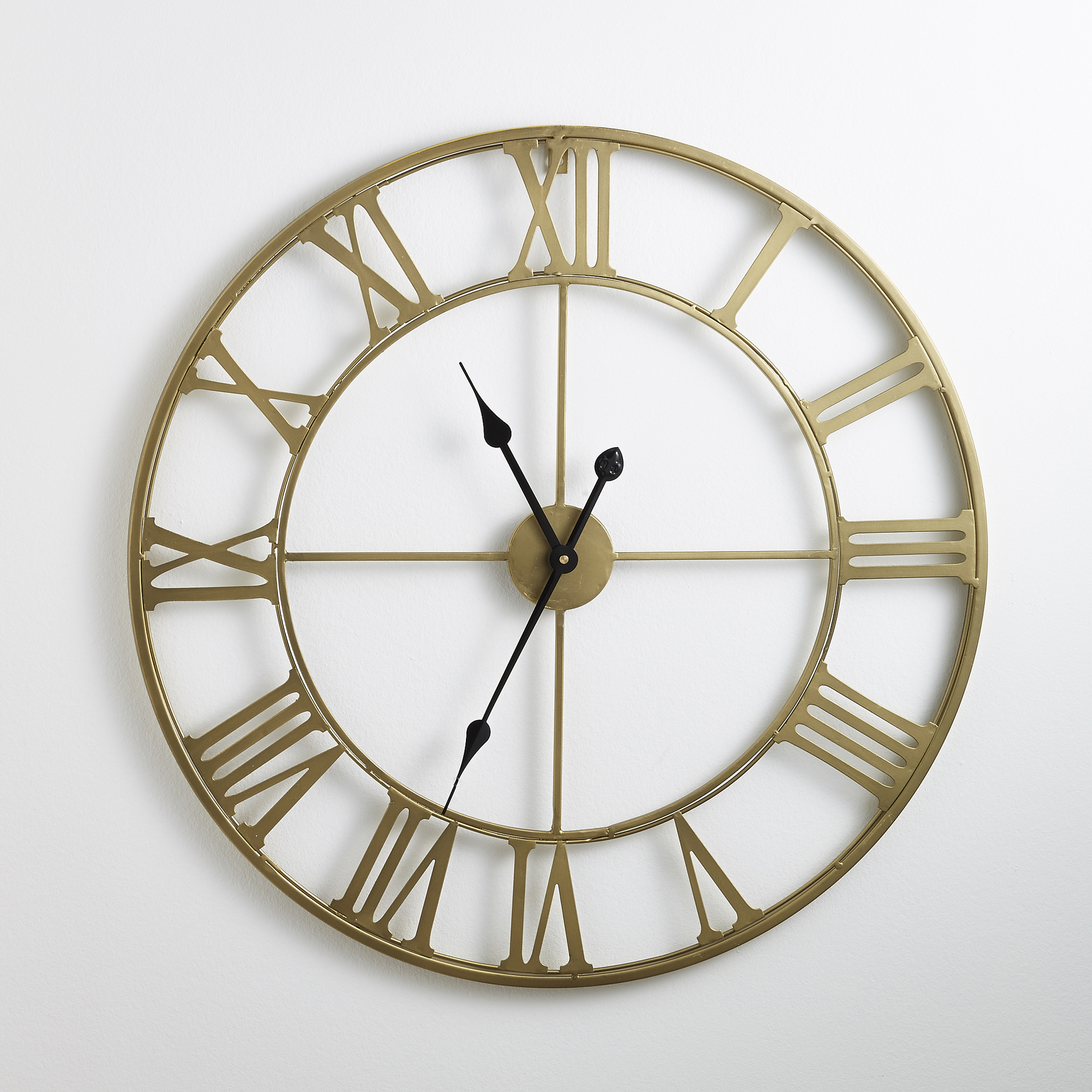 Часы настенные большие металлические zivos латунь So'home купить в интернет-магазине